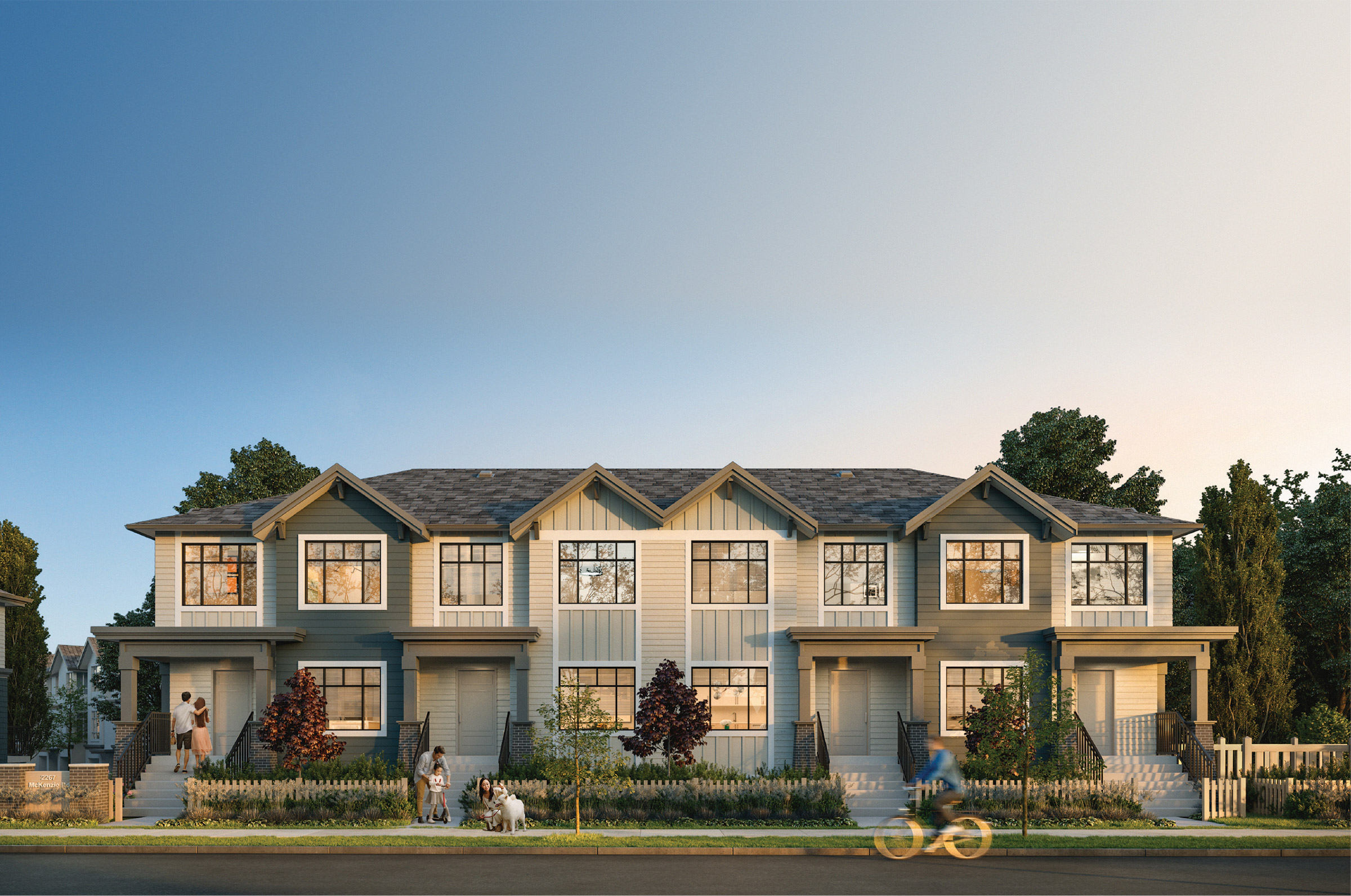 Townhomes for sale in historic downtown Abbotsford McKenzie Mews